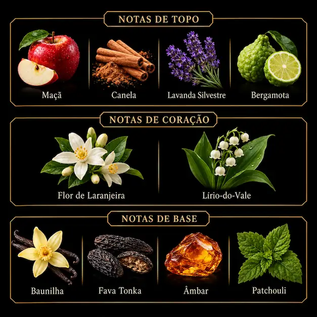 Notas olfativas de 9 PM 100ml