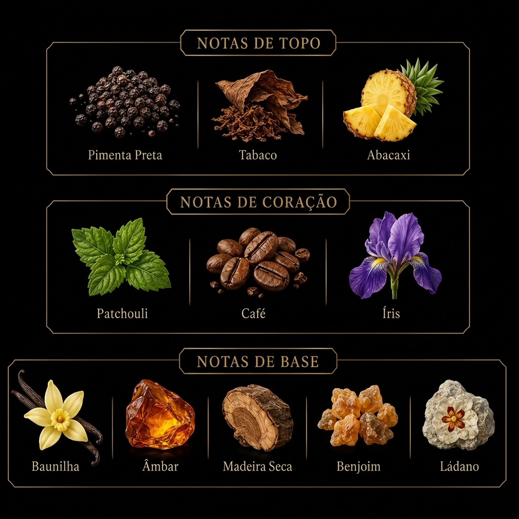 Notas olfativas de Asad Eau de Parfum 100ml