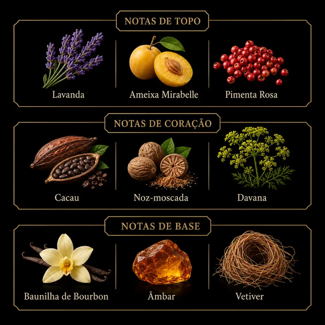 Notas olfativas de Asad Bourbon Eau de Parfum 100ml