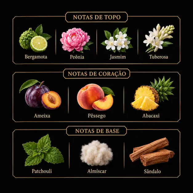 Notas olfativas de Gulnar Óleo Concentrado 20ml
