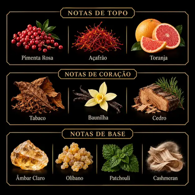 Notas olfativas de Asad Elixir Eau de Parfum 100ml